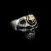 TheBikerMetal Star Skull Ring - TR161